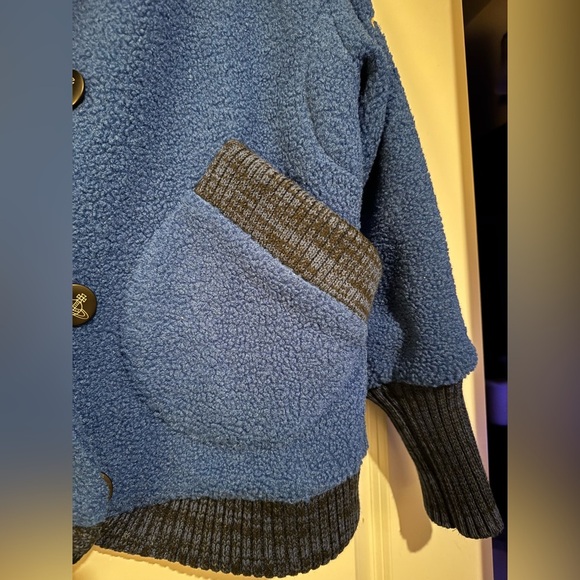 RARE Vivienne Westwood Anglomania Varsity Teddy Jacket Blue Size 36 Small EUC - Picture 8 of 10